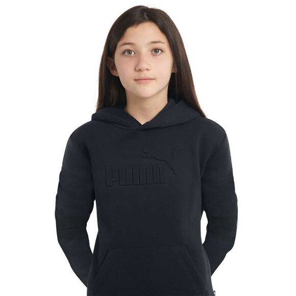 NEW! PUMA Youth Fleece Hoodie with Raised embossed logo and Kangaroo Pockets - Picture 3 of 16
